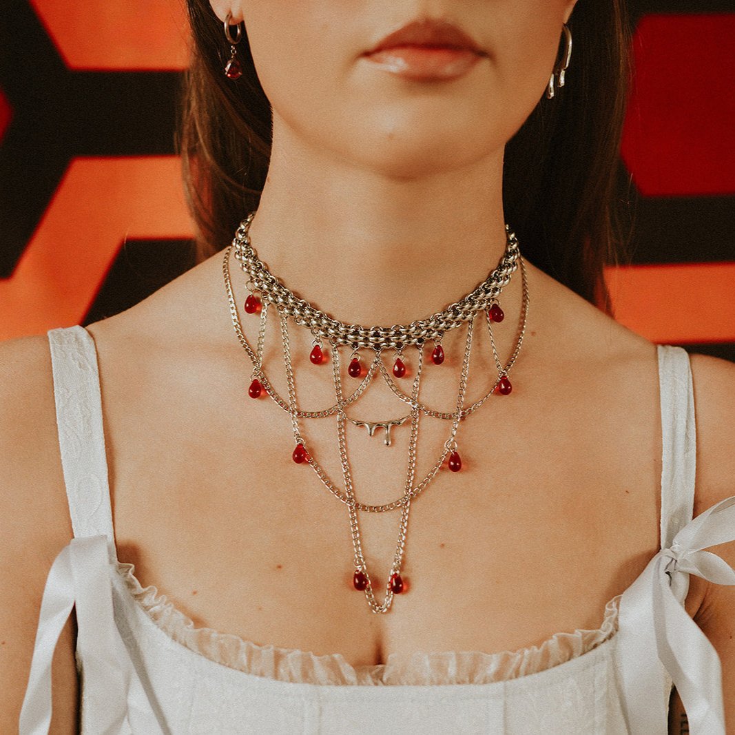 Bloodlust Choker Mysticum Luna Gothic Jewellery