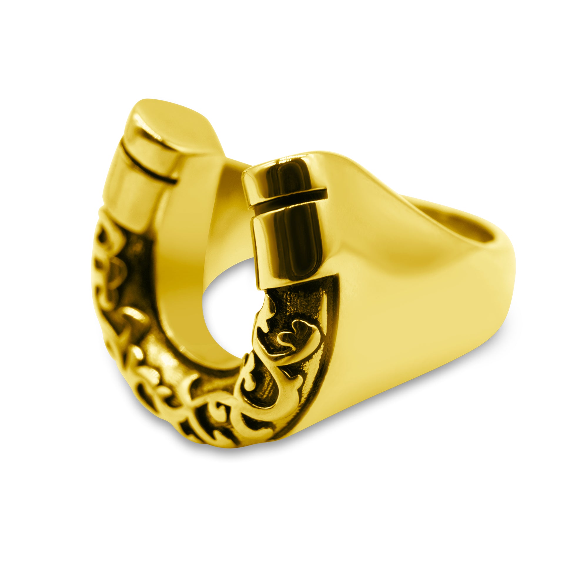 Lucky Charm Horseshoe Ring Gold Mysticum Luna
