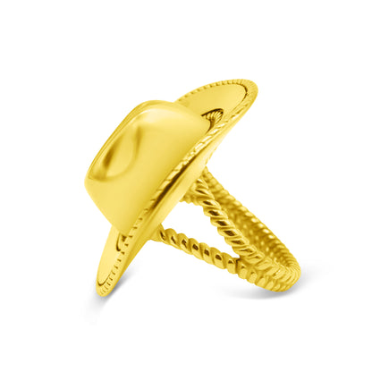 Rodeo Cowboy Hat Ring Gold Mysticum Luna