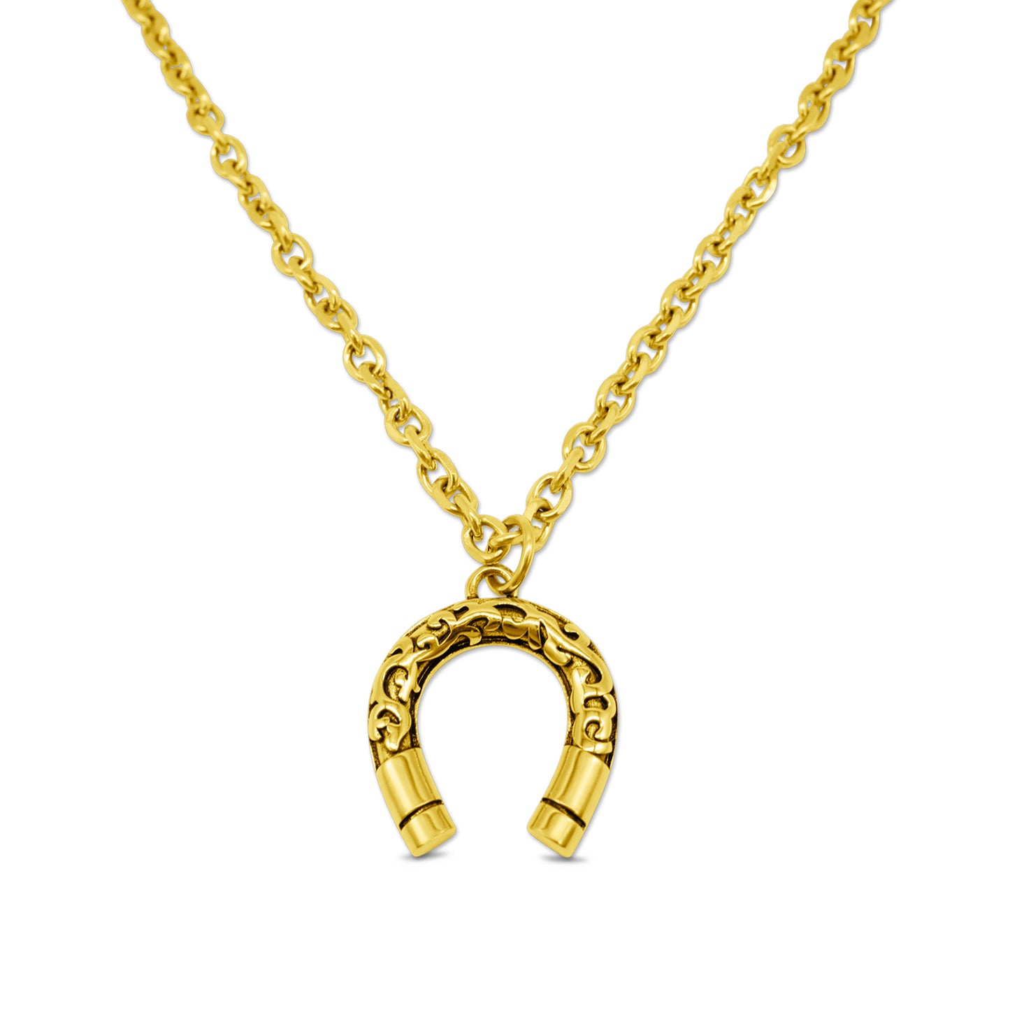 Lucky Charm Horseshoe Necklace Gold Mysticum Luna