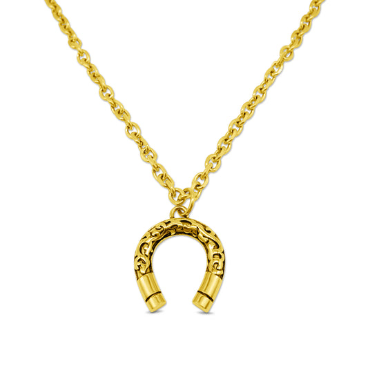 Lucky Charm Horseshoe Necklace Gold Mysticum Luna