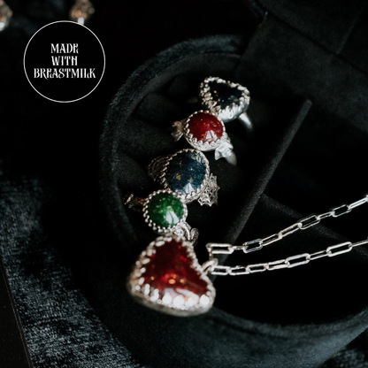 Spider's Embrace Gothic Breastmilk Ring