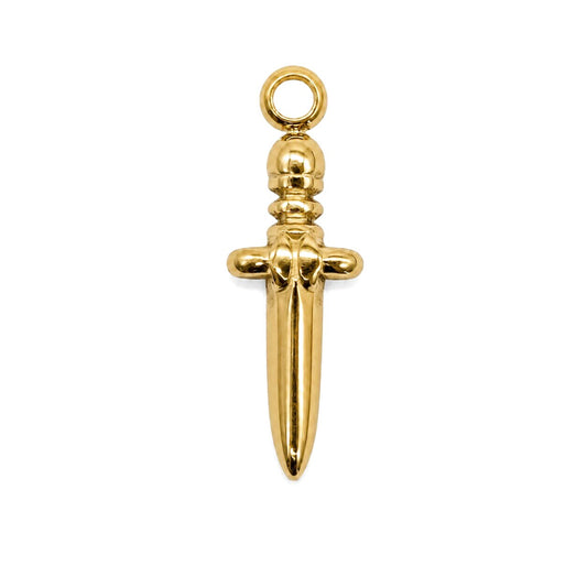 Gold Dagger Charm