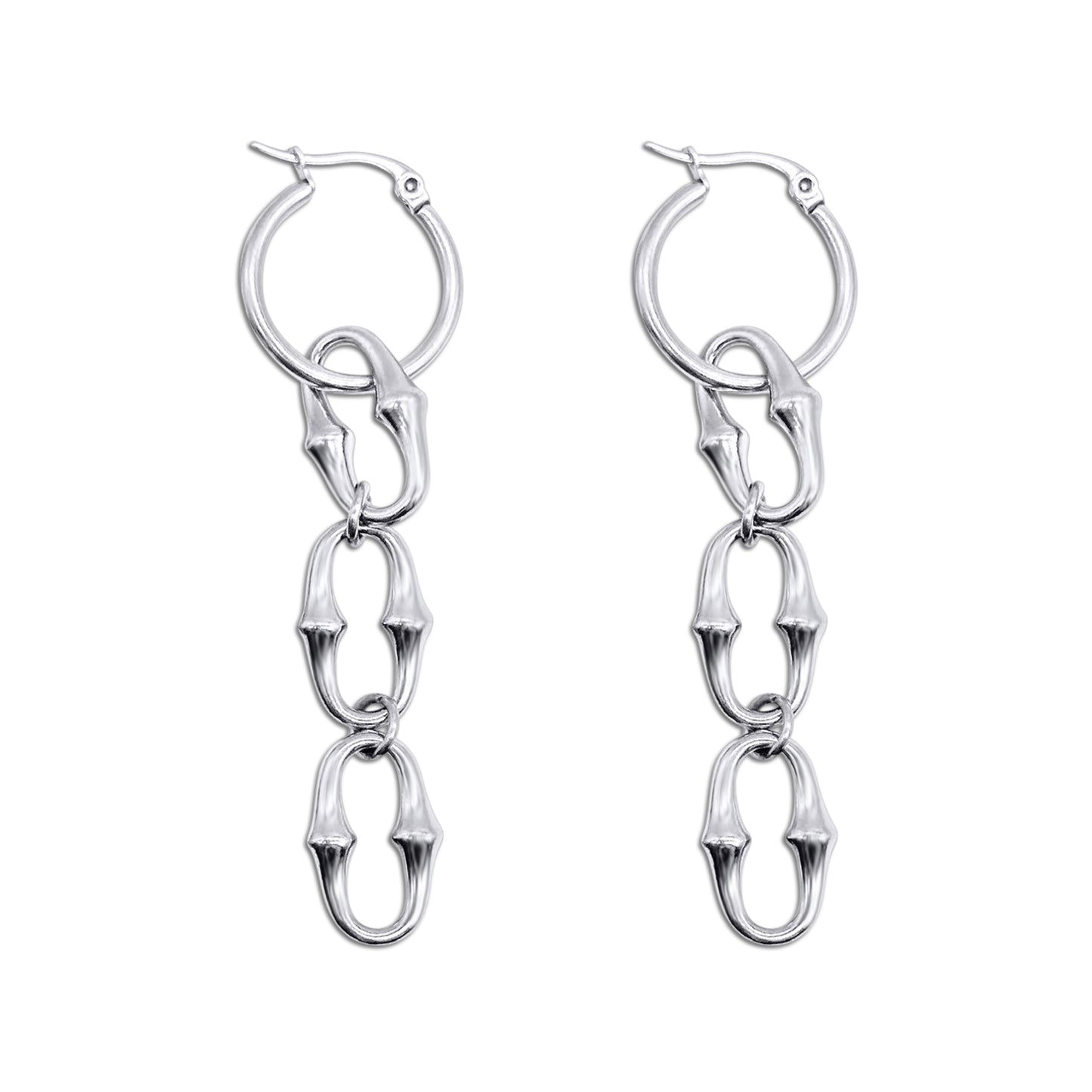 Revenant Chain Hoop Earrings