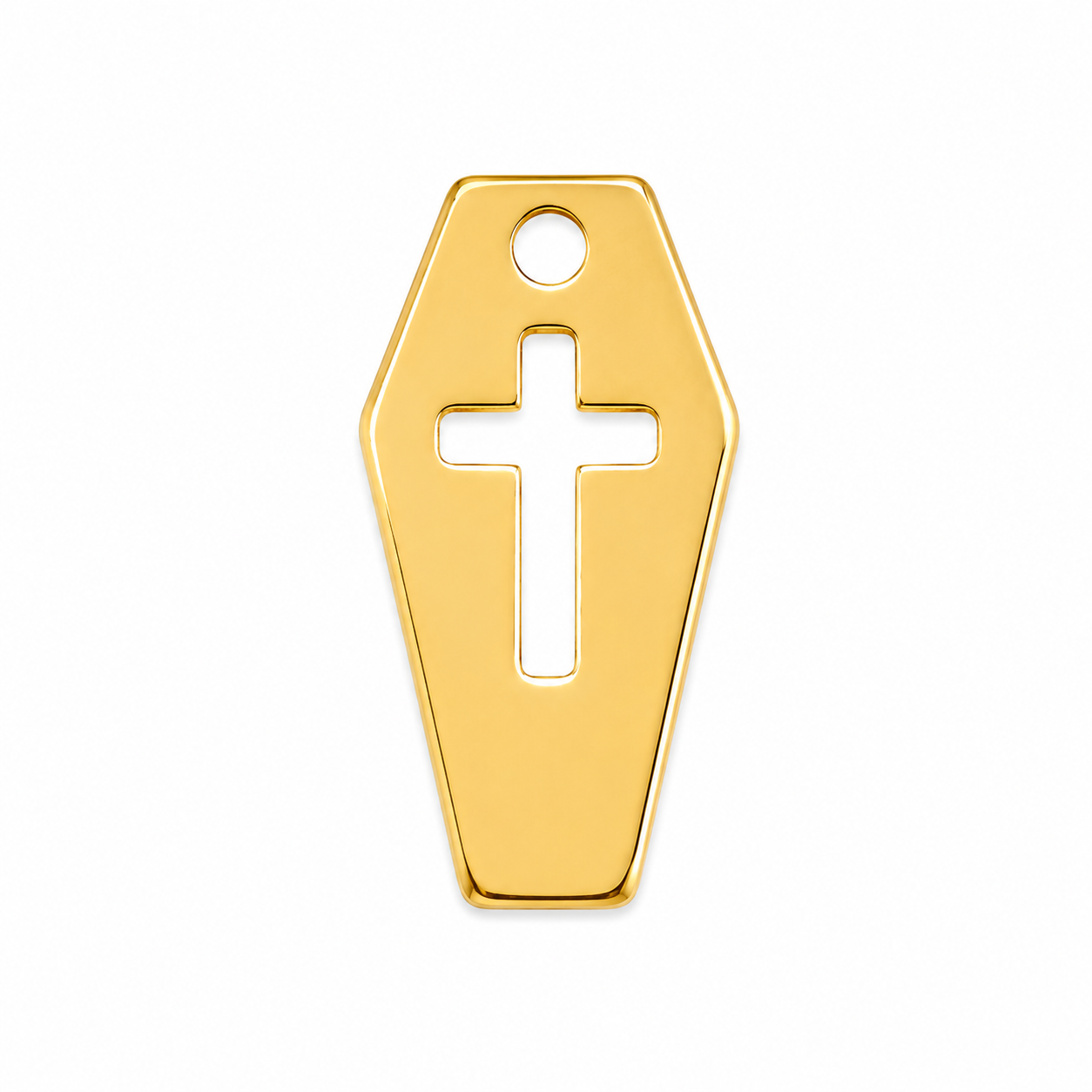 Gold Coffin Charm