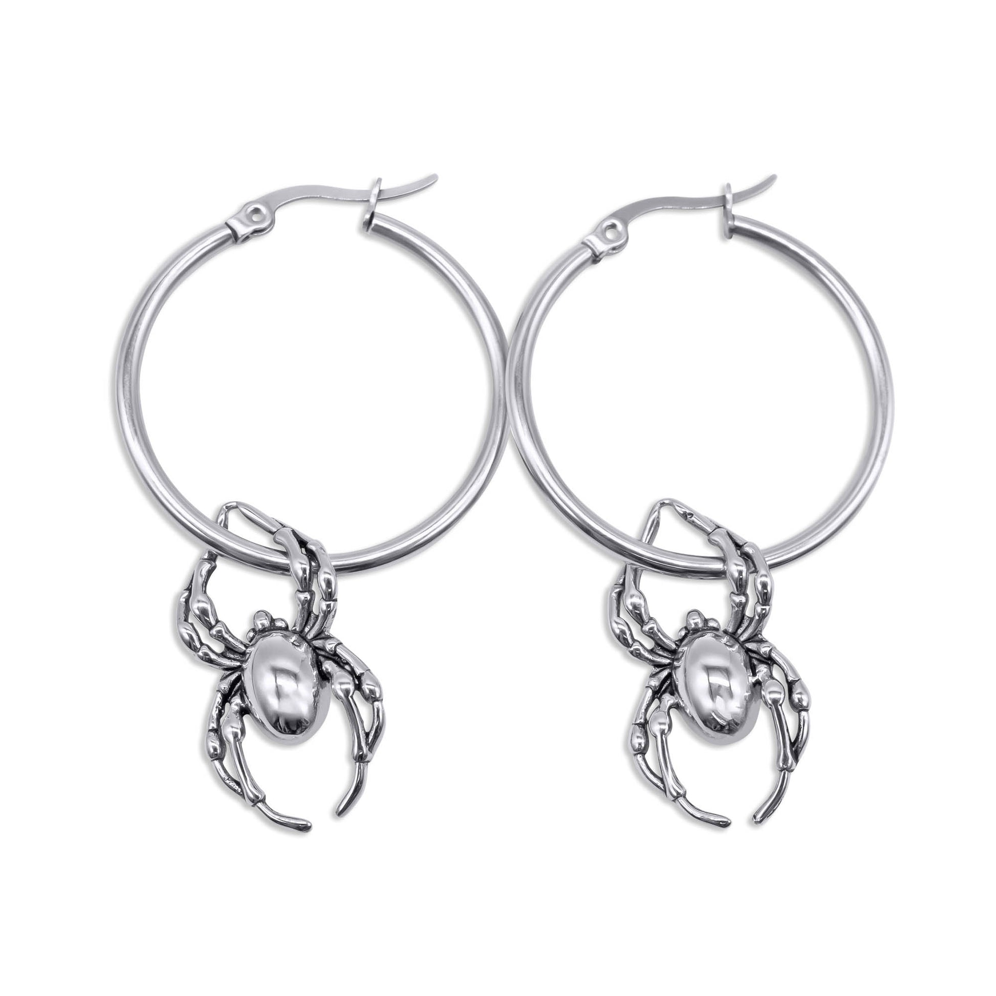 Orb Weaver Spider Hoop Earrings mysticumluna2021