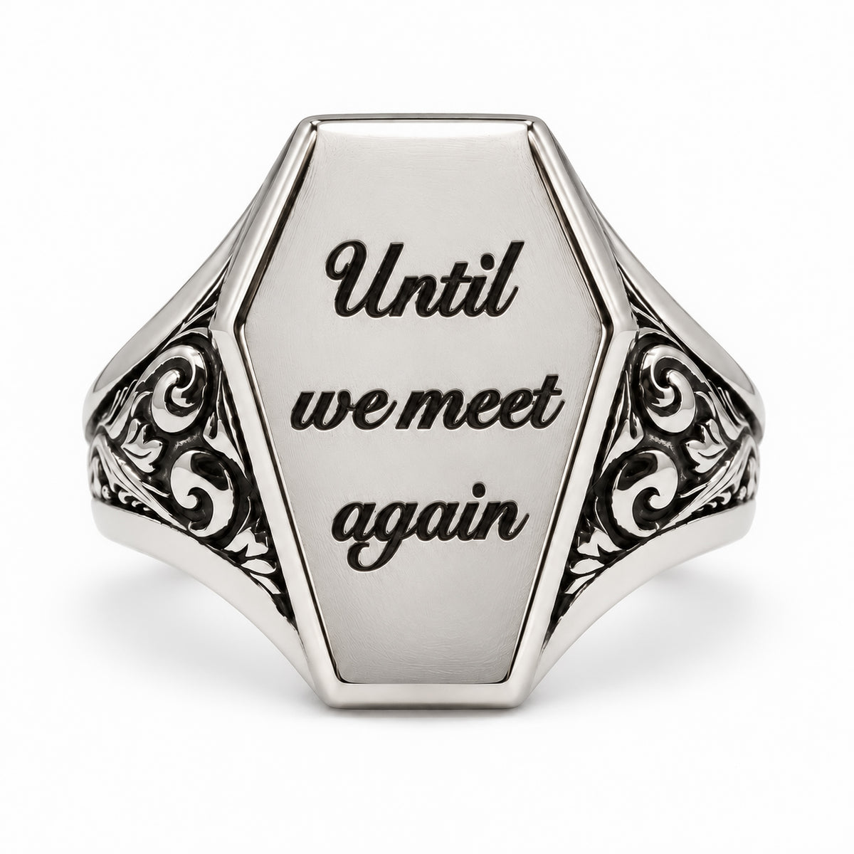 Personalised Coffin Signet Ring