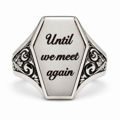 Personalised Coffin Signet Ring