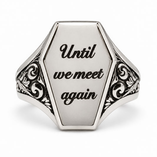 Personalised Coffin Signet Ring