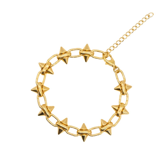 Gold Obsession Spike Chain Bracelet