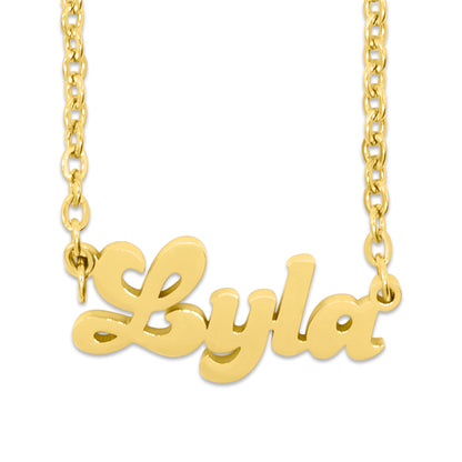 Retro Personalised Name Necklace