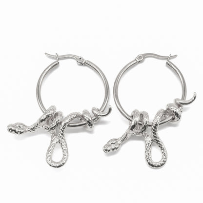 Serpent's Lair Snake Earrings