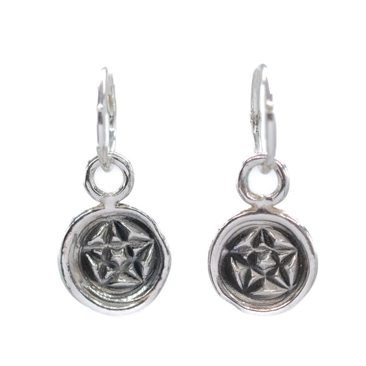 Pentagram Wax Seal Hoops