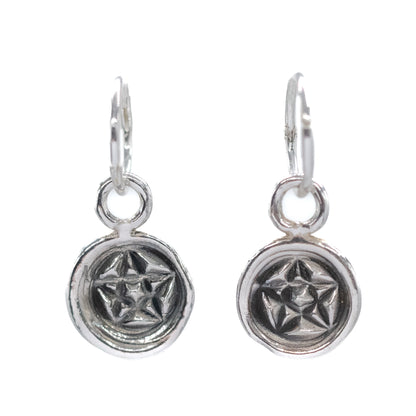 Pentagram Wax Seal Hoops