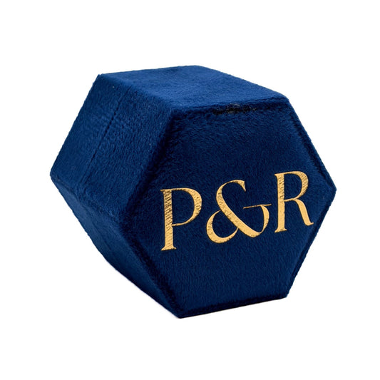 Minimalist Initial Wedding Ring Box