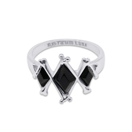 The Obsidian Marrow Black Gemstone Ring
