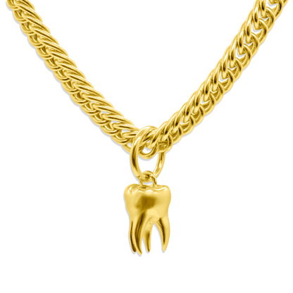 Gold Lover’s Remnant Tooth Necklace