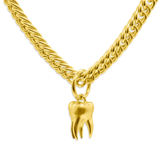 Gold Lover’s Remnant Tooth Necklace