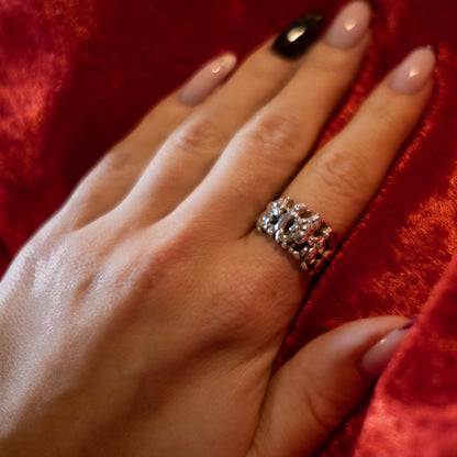 Vintage Sterling Silver Disney Winnie The Pooh Ring - Size UK M / US 6