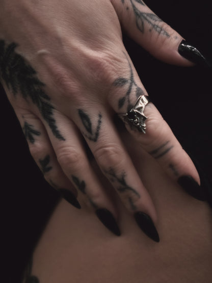 Nightfall Obscura Bat Gold Ring