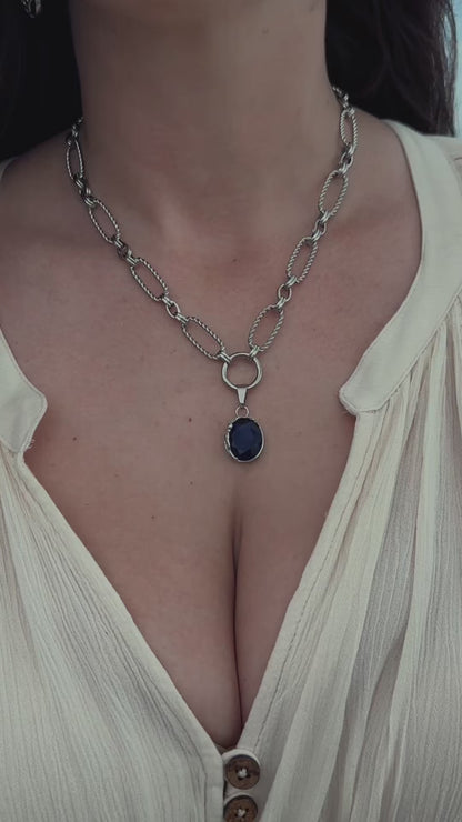 Tentacle of the Tides Blue Stone Necklace