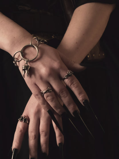 Gold The Tethered Remains Bone Ring