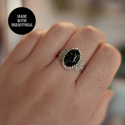 Spider's Embrace Gothic Breastmilk Ring