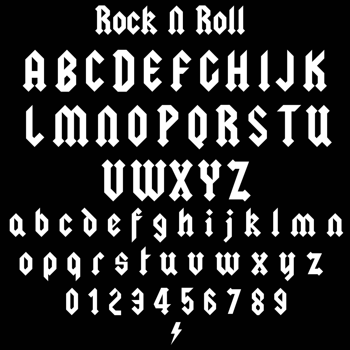 Rock 'N' Roll Personalised Name Necklace mysticumluna2021
