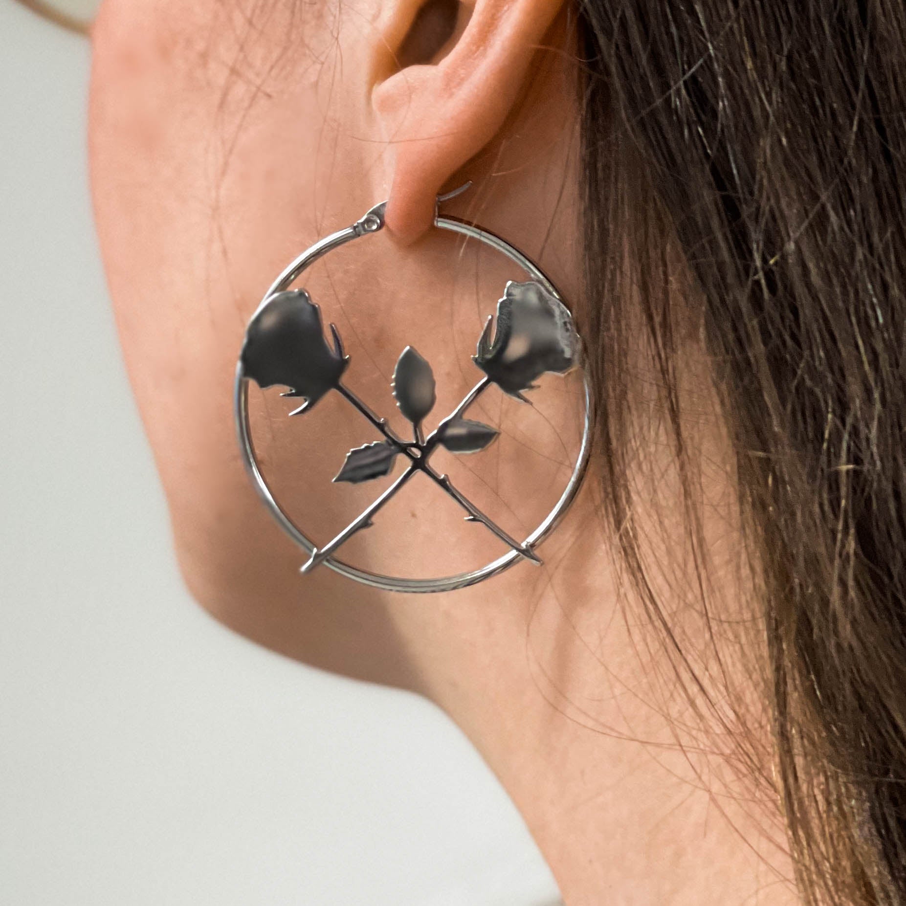 Sephira Rose Hoop Earrings mysticumluna2021