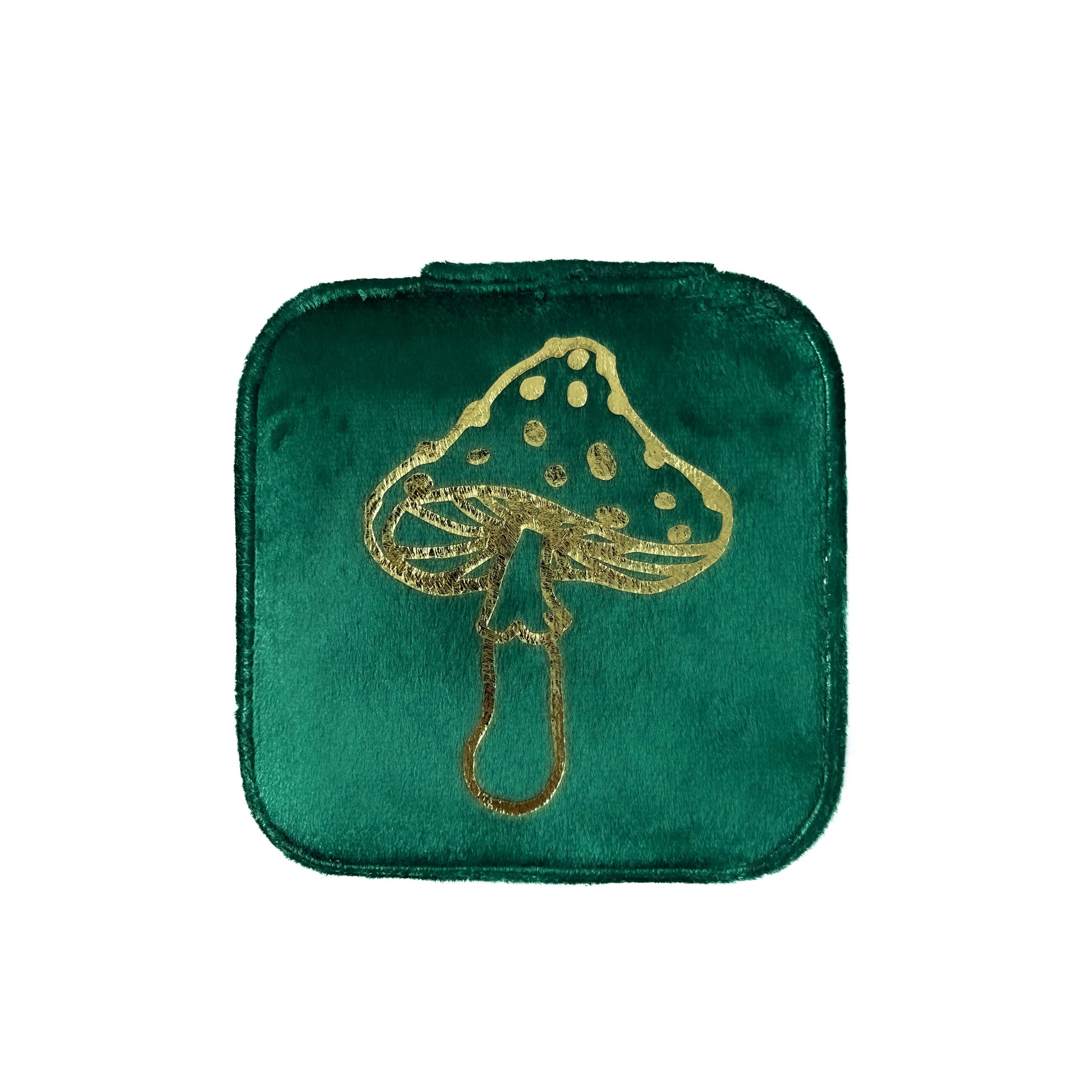 Green Witch Mushroom Travel Jewellery Box Mysticum Luna
