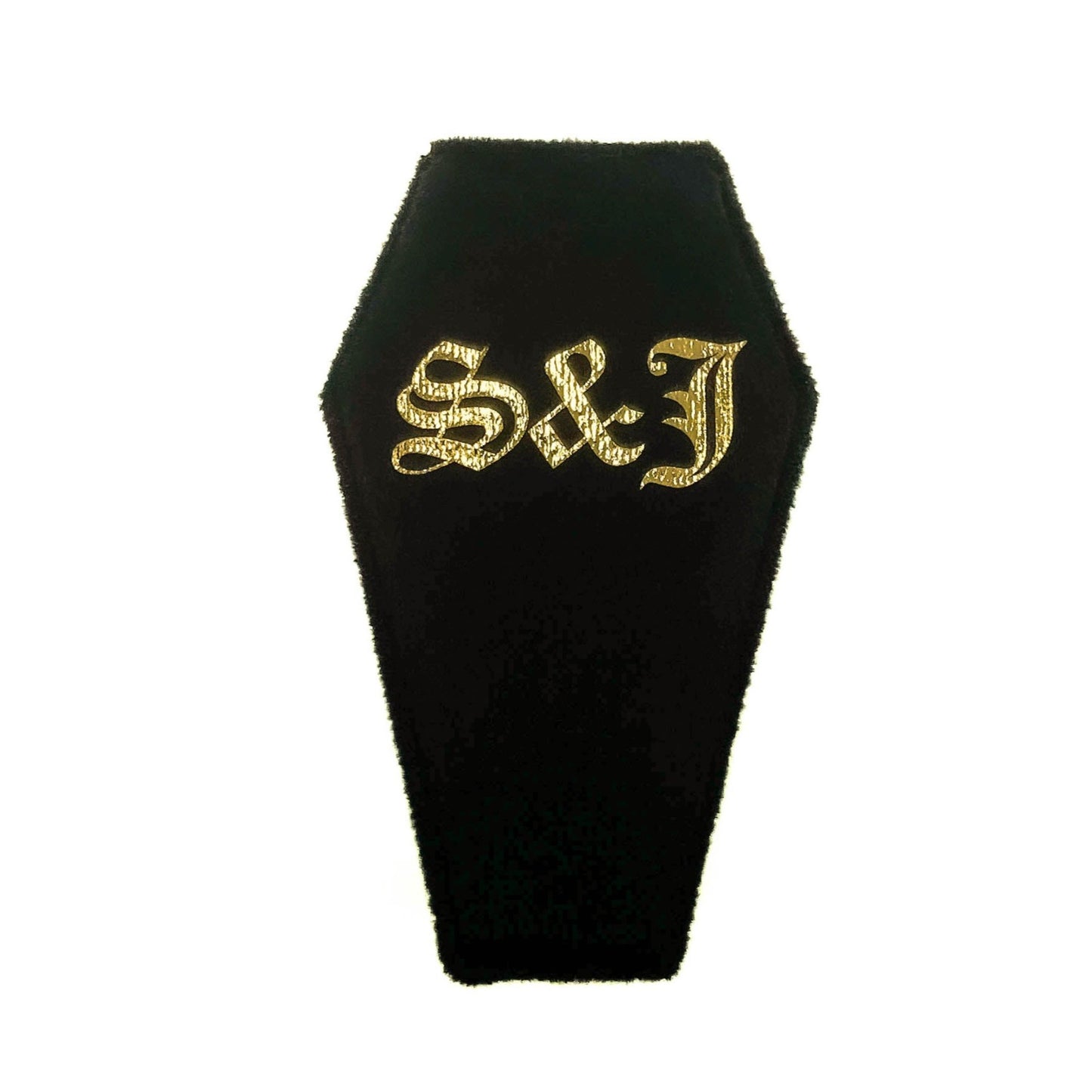 Old English Coffin Personalised Engagement Ring Box Mysticum Luna