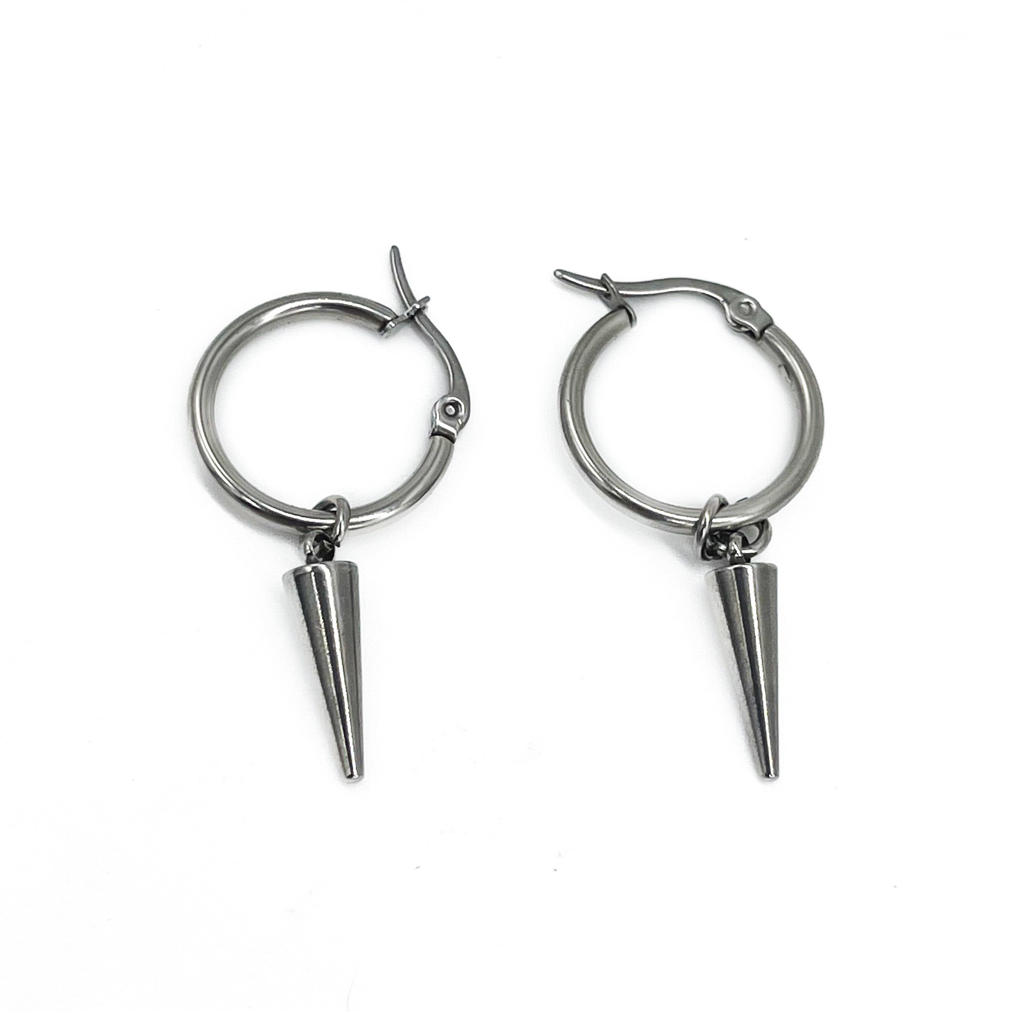 Spike hot sale hoop earrings