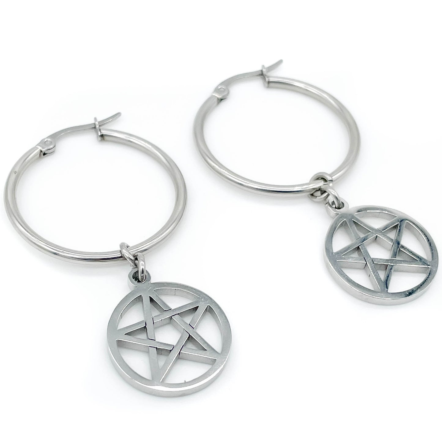 Pentacle Hoops Mysticum Luna