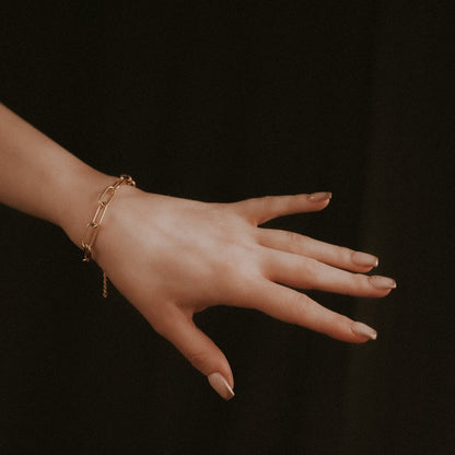 Paperclip Chain Gold Bracelet Mysticum Luna