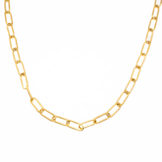 Paperclip Gold Chain Necklace Mysticum Luna
